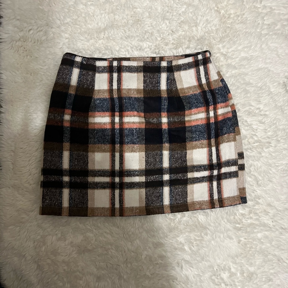 Plaid Mini Skirt